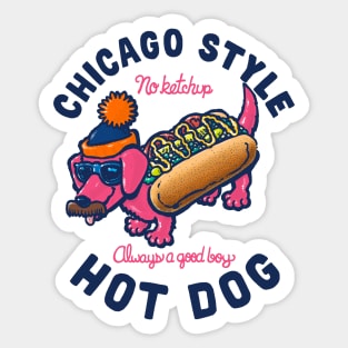 Da Chicago Dog With Text Sticker